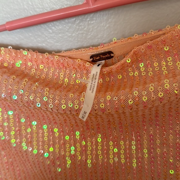 Free People Taylor Sequin Tube Top Size Medium - Picture 7 of 11